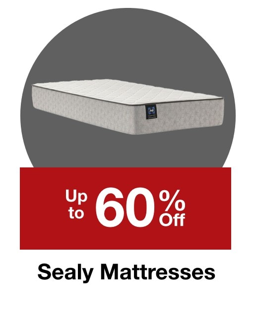 Up to 60% off select Sealy Mattresses